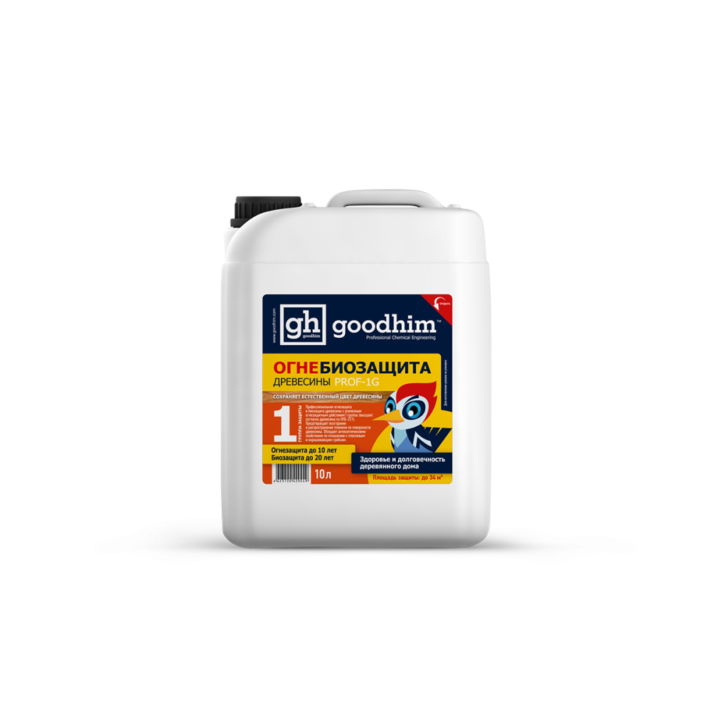 Огнебиозащита 1 группы (высшая) GOODHIM PROF 1G RED